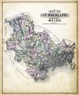 Cumberland County Map, Maine State Atlas 1884